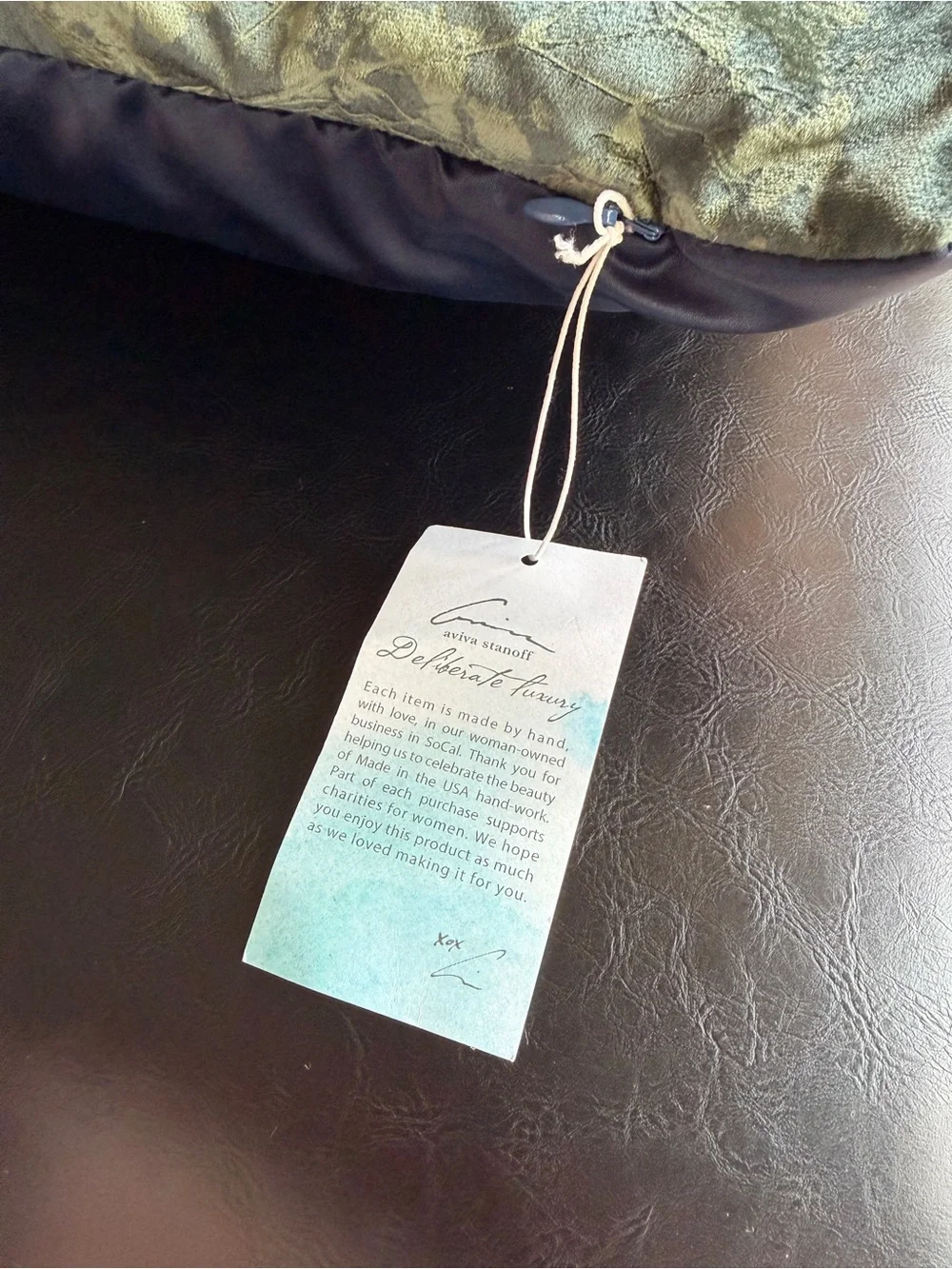 Aviva Stanoff | Baby’s Breath Signature Velvet Collection Pillow